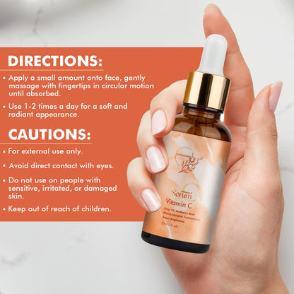 Strahlendes Hautelixier – Luxus Vitamin C Serum gegen Falten